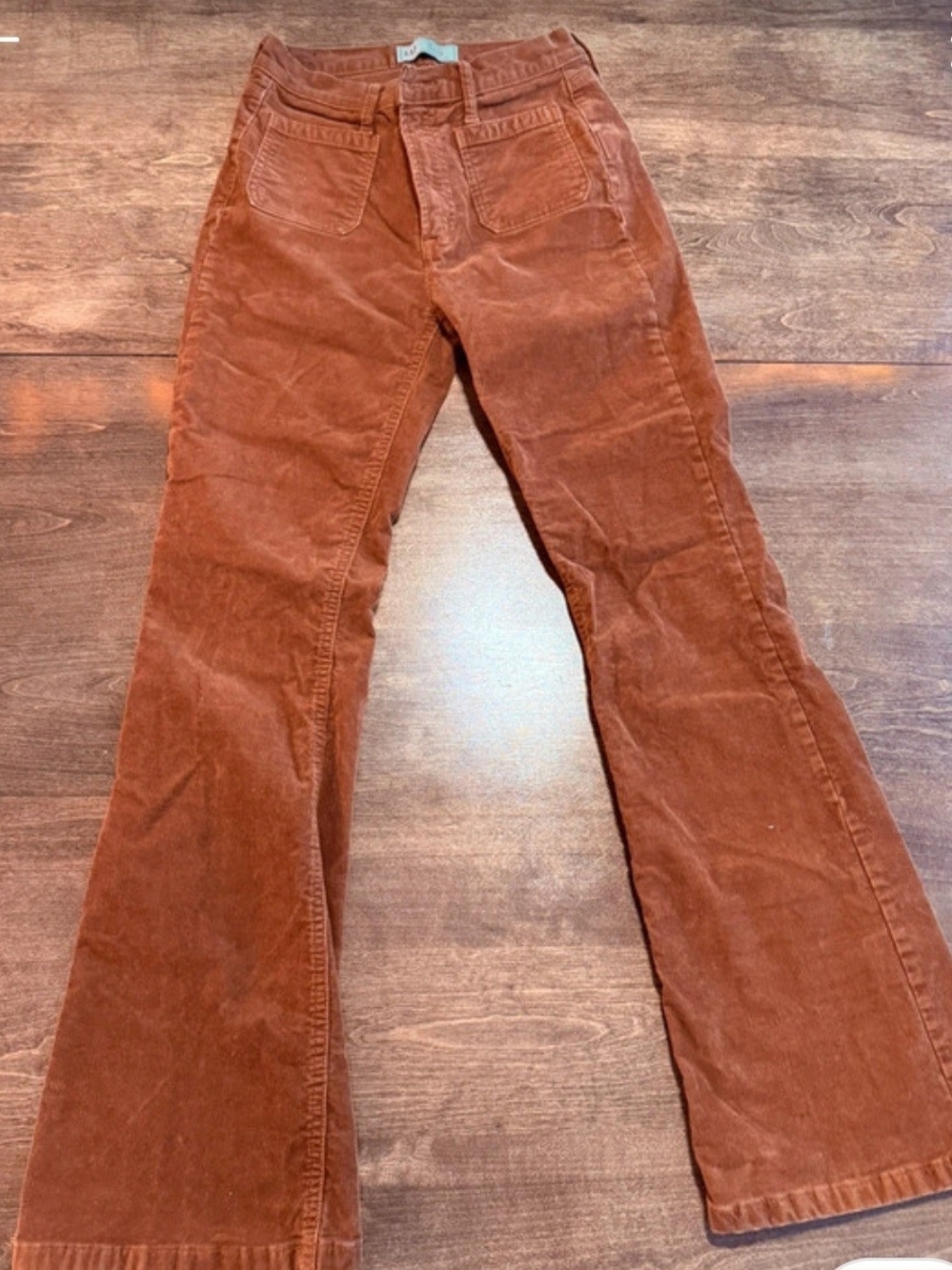 GAP Women's Corduroy Flare Jeans in Rust